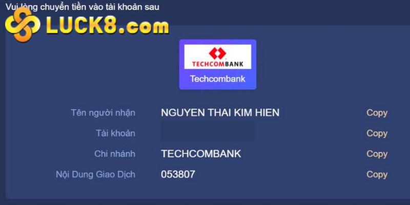  Nạp tiền cá cược qua ví điện tử